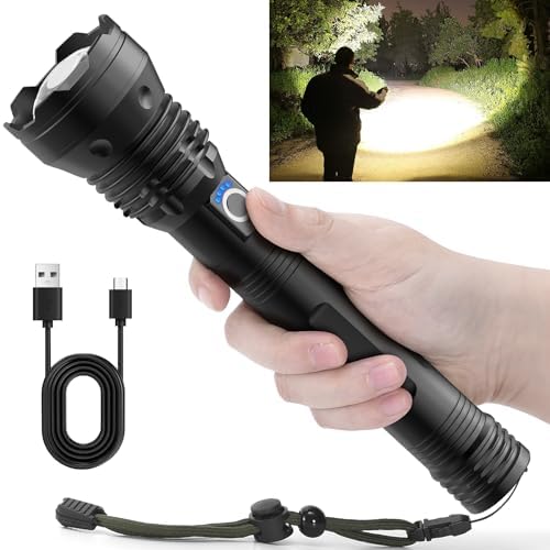 P90 LED Rechargeable Laser Flashlight